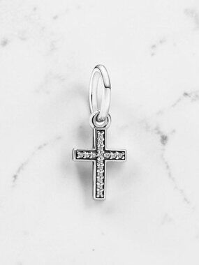 Pandora Sparkling Cross Dangle Charm 791310CZ